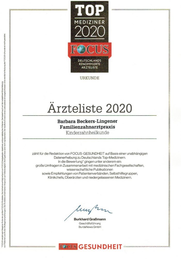 Zahnarzt Sankt Augustin ++ Focus Top-Mediziner 2020
